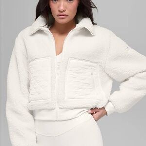 ALO Yoga Cream Bomber Jacket